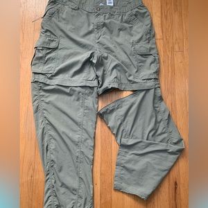 Mens Columbia convertible hiking pants XL 32 “ long